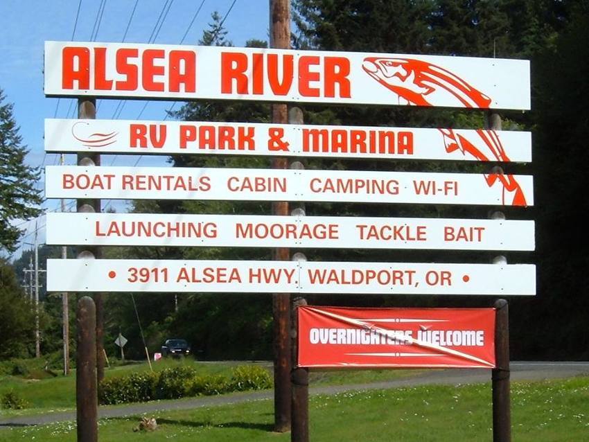 Alsea River Rv Park   Marina Waldport Or 0