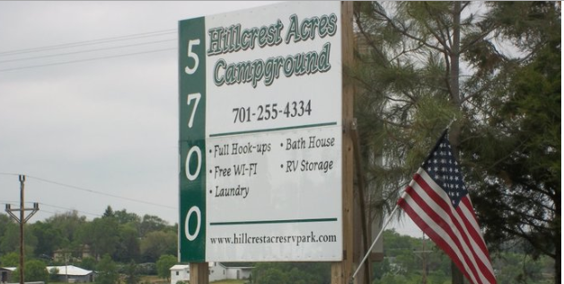 Hillcrest Acres Campground Bismarck Nd 0