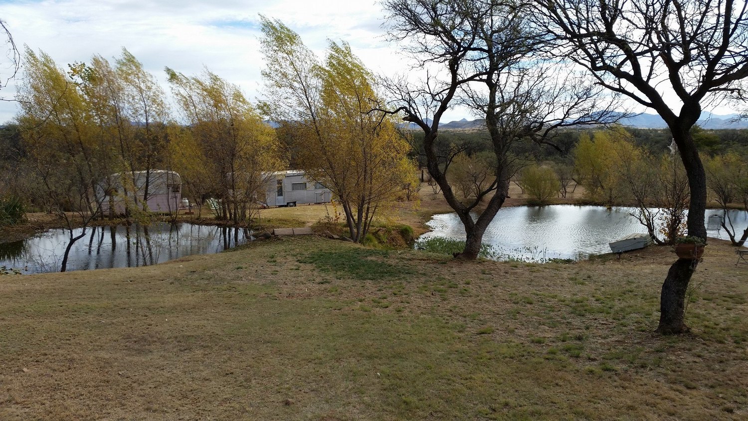 Vintage Trailers Next The Pond