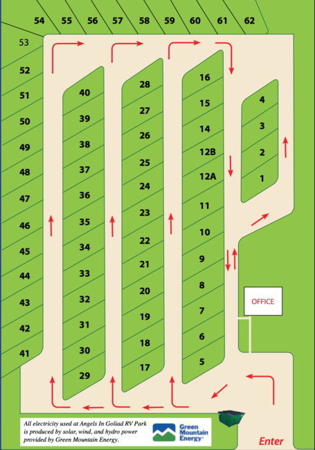 Angels In Goliad Rv Park   Site Map