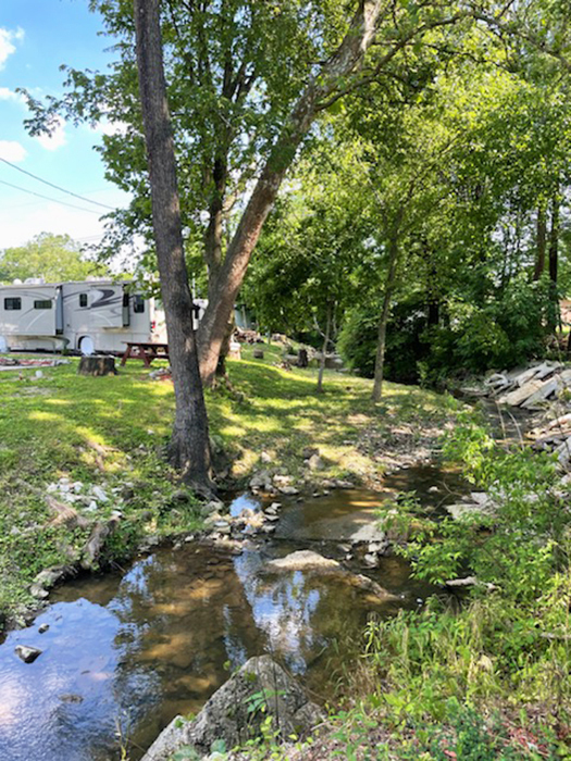 Creek Front Sites At Brooks Rv Park Louisville Ky