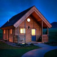 Cabin At Night